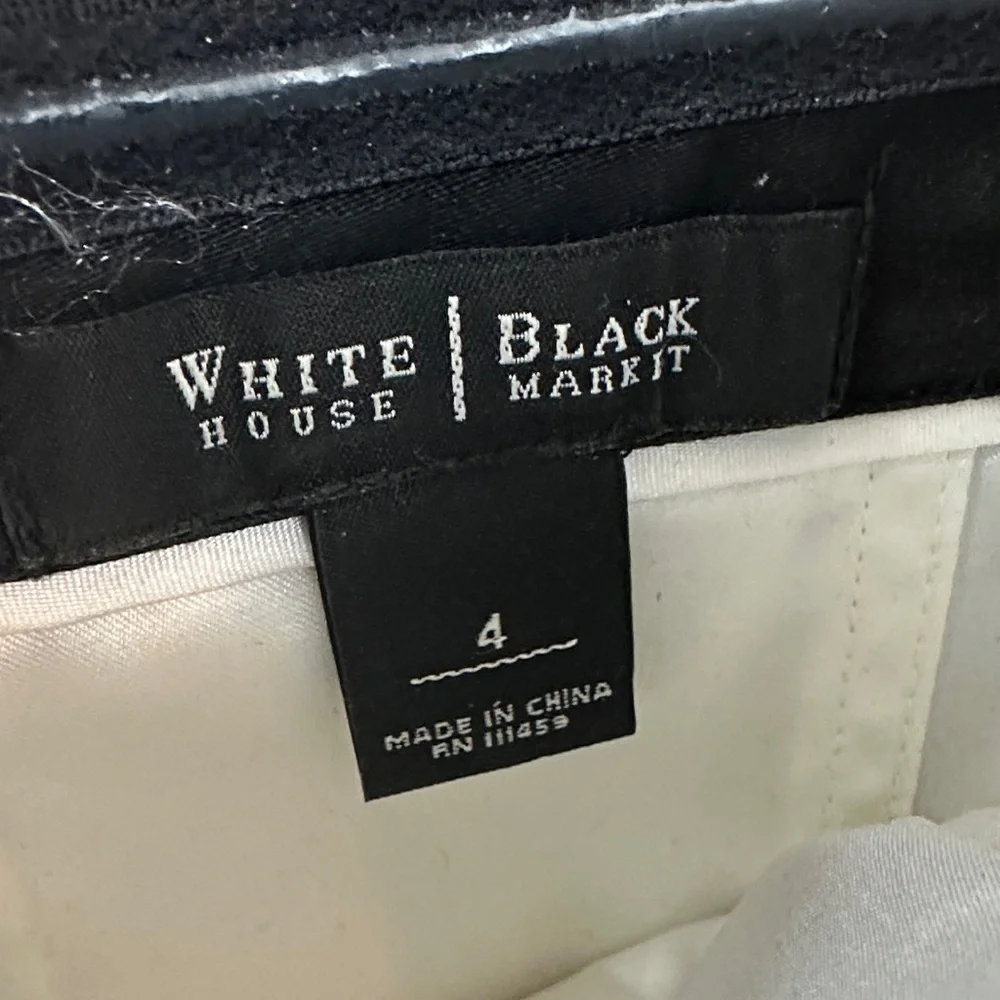White House Black Market size 4 Black & white cutout Eyelet corset top - Picture 3 of 7